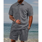 Today's 50% off sale🔥 Men's Light Luxury Top Polo Shirt + Shorts Set
