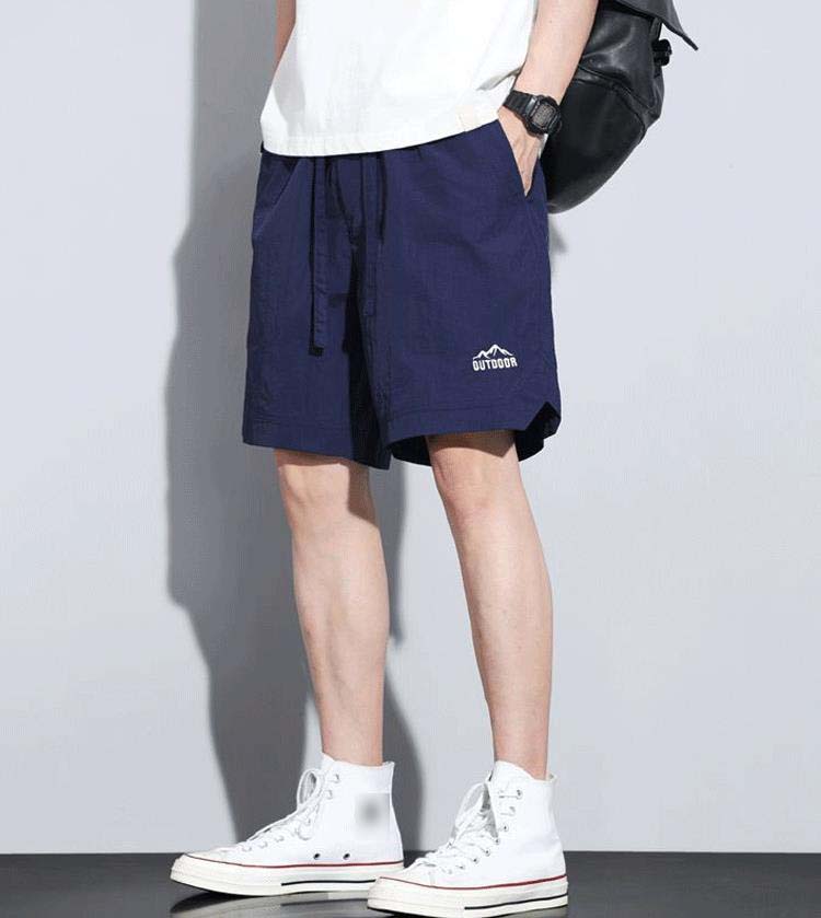 Ice Silk Breathable All-matching Mid-length Pants