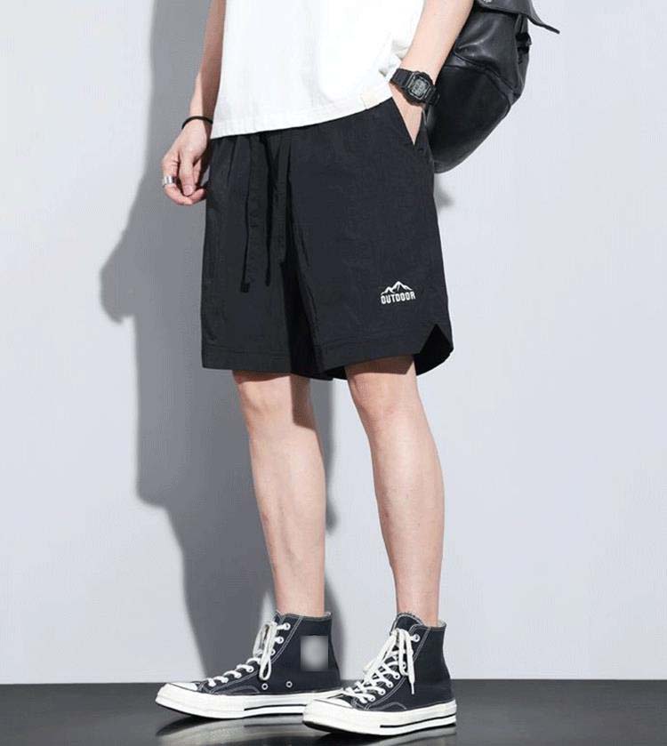 Ice Silk Breathable All-matching Mid-length Pants