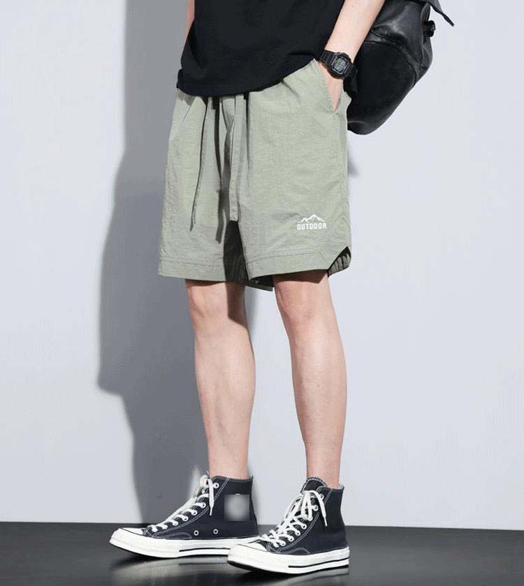 Ice Silk Breathable All-matching Mid-length Pants