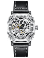 💥Hot Sale 50% Discount⌚Business Fashion Round Dial Leather Strap Analog Mechanical Watch