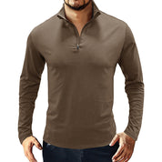 Fliwos® Stand-up collar pullover zipper Tee