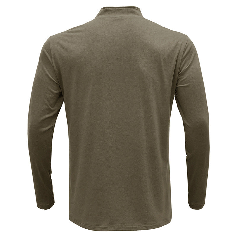 Fliwos® Stand-up collar pullover zipper Tee