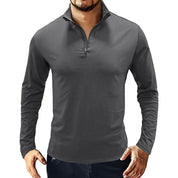 Fliwos® Stand-up collar pullover zipper Tee