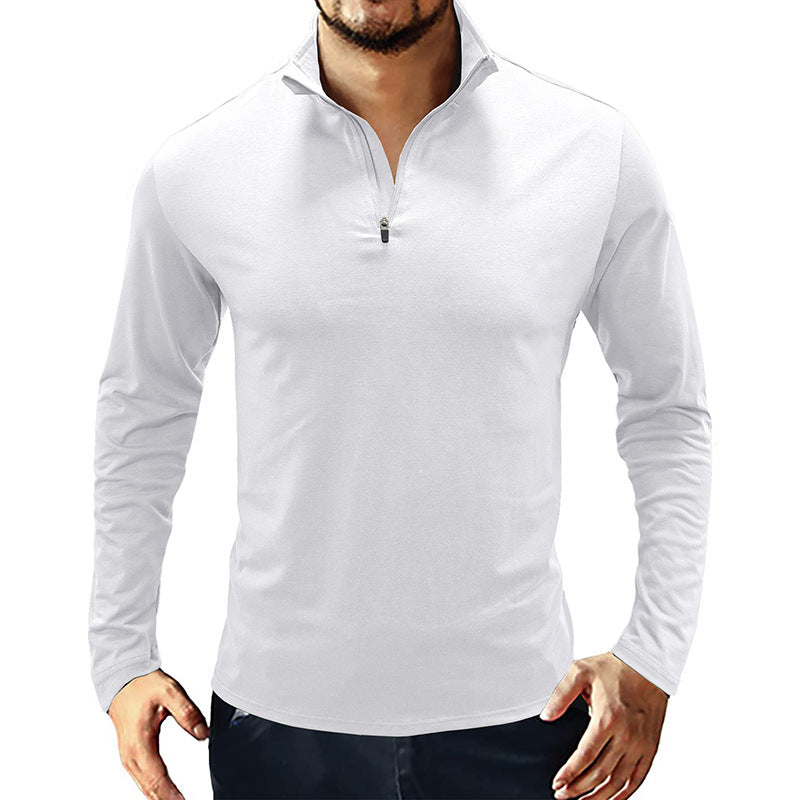 Fliwos® Stand-up collar pullover zipper Tee
