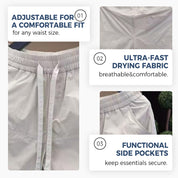 Fliwos® Men's Summer Lightweight Quick-Dry Drawstring Shorts