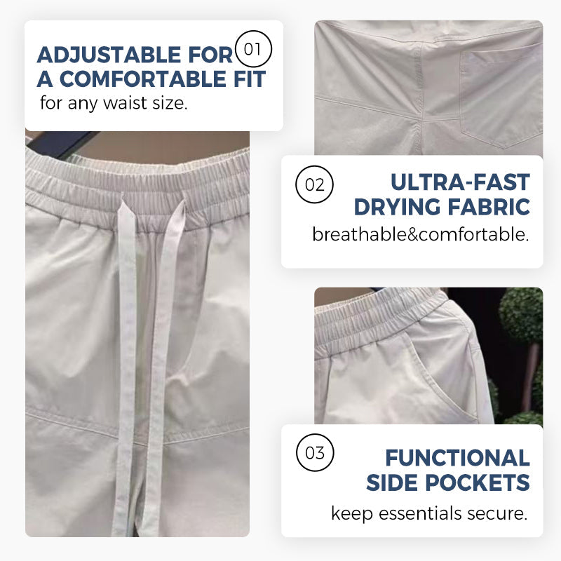 Fliwos® Men's Summer Lightweight Quick-Dry Drawstring Shorts