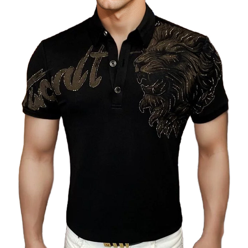 Fliwos® Men's Casual Printed Short-Sleeve Shirt