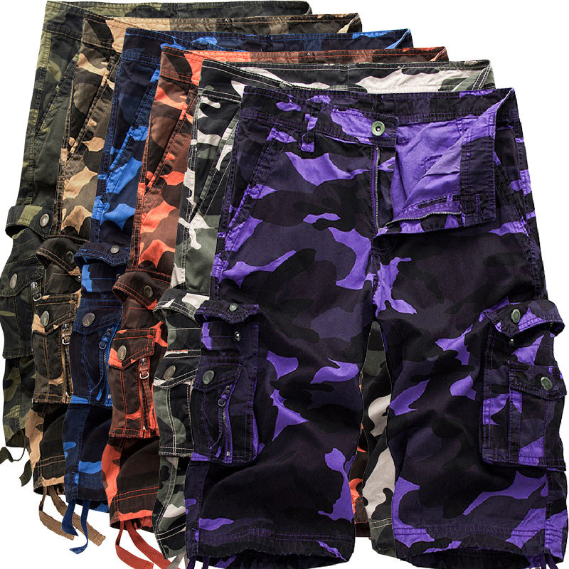 🔥Summer Hot Sale🔥Fliwos Men’s Outdoor Camo Cargo Shorts