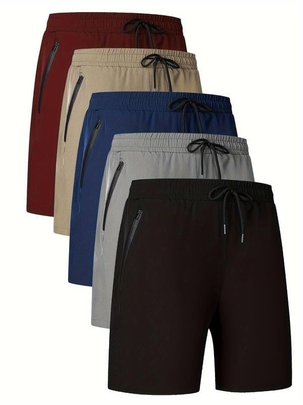🌊Summer Specials⏰Fliwos Men's Letter Print Drawstring Waist Shorts