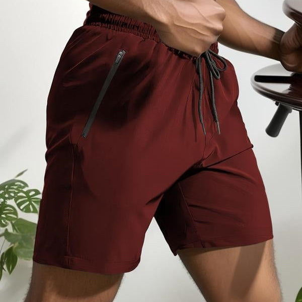 🌊Summer Specials⏰Fliwos Men's Letter Print Drawstring Waist Shorts