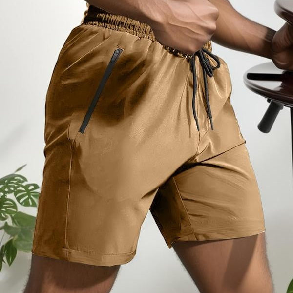 🌊Summer Specials⏰Fliwos Men's Letter Print Drawstring Waist Shorts
