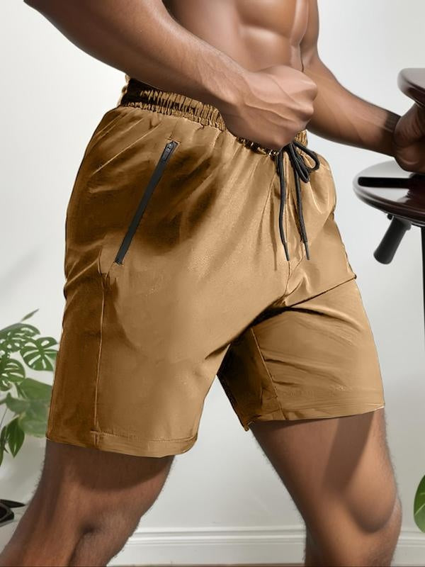 🌊Summer Specials⏰Fliwos Men's Letter Print Drawstring Waist Shorts