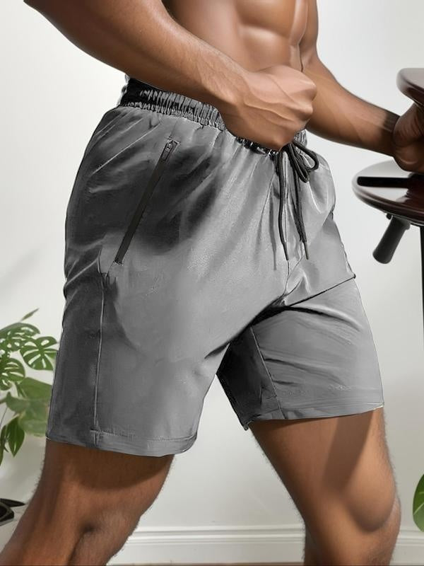 🌊Summer Specials⏰Fliwos Men's Letter Print Drawstring Waist Shorts