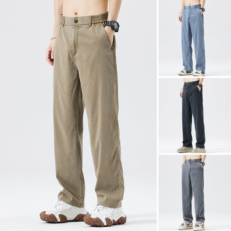 🔥HOT SALE 50%OFF🔥Men’s Lightweight Stretchy Wide-Leg Tencel Jeans