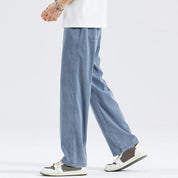 🔥HOT SALE 50%OFF🔥Men’s Lightweight Stretchy Wide-Leg Tencel Jeans