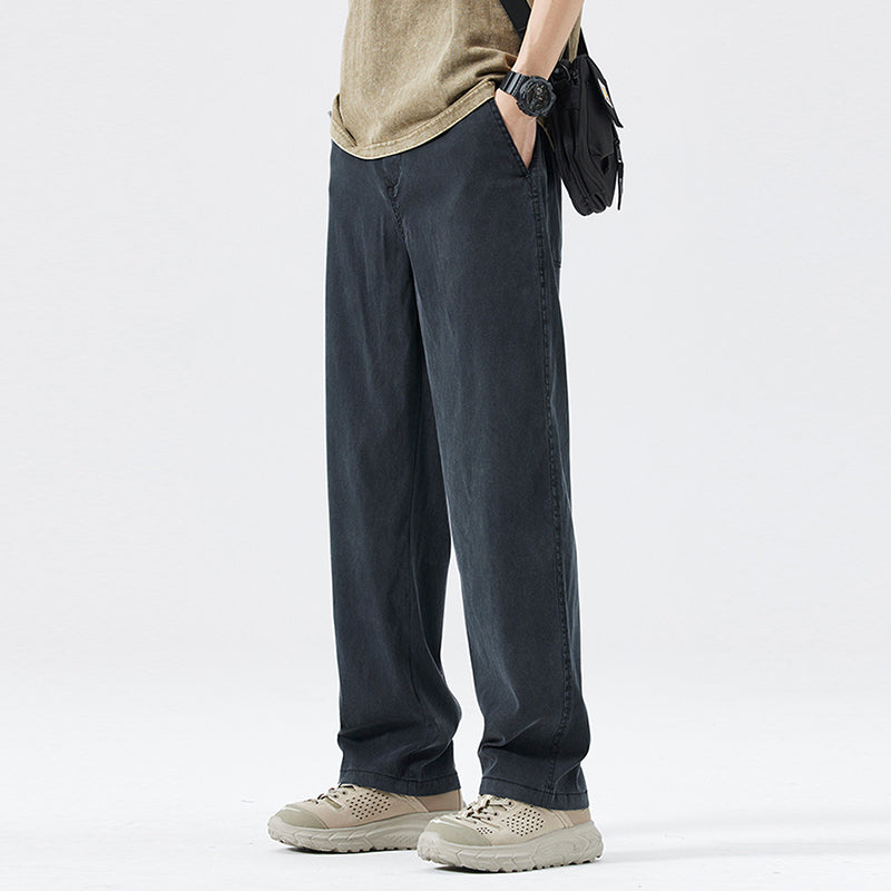 🔥HOT SALE 50%OFF🔥Men’s Lightweight Stretchy Wide-Leg Tencel Jeans