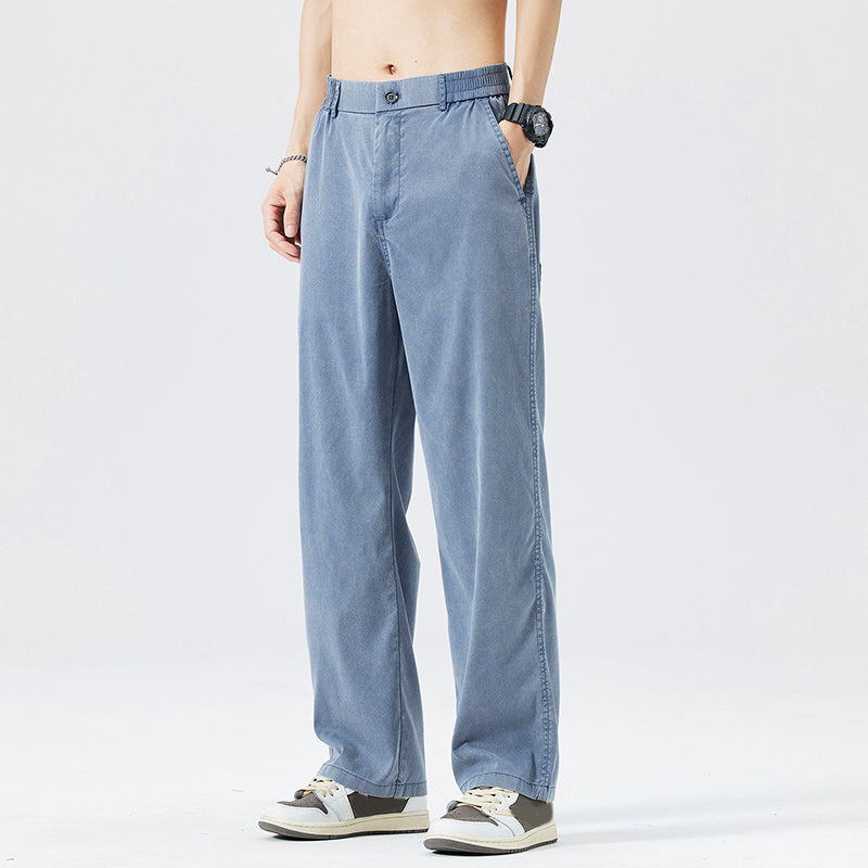 🔥HOT SALE 50%OFF🔥Men’s Lightweight Stretchy Wide-Leg Tencel Jeans