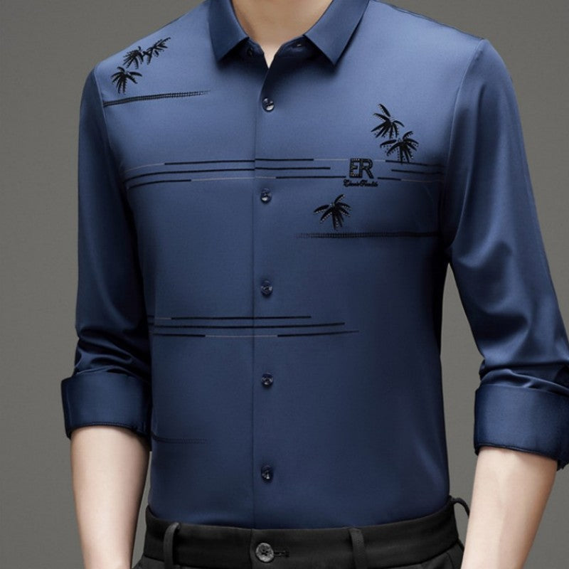 🔥HOT SALE 50%OFF🔥Men's Casual Trendy Printed Long Sleeve Shirt