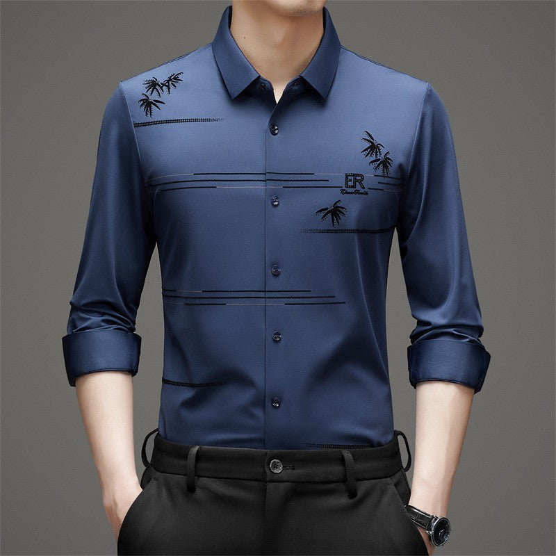 🔥HOT SALE 50%OFF🔥Men's Casual Trendy Printed Long Sleeve Shirt