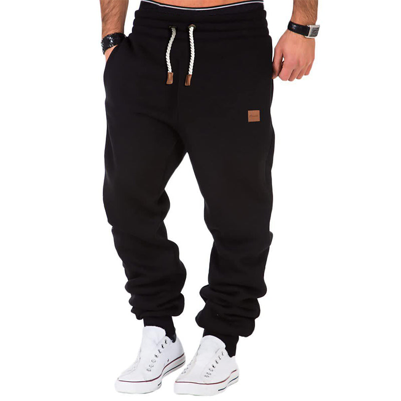 🔥HOT SALE 50%OFF🔥Fliwos Men's Solid Color Drawstring Waist Fleece Sweatpants