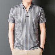 🎊50% OFF TODAY ONLY🎉Men's Summer Striped Wrinkle-free Shirt