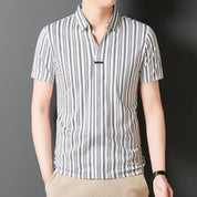 🎊50% OFF TODAY ONLY🎉Men's Summer Striped Wrinkle-free Shirt