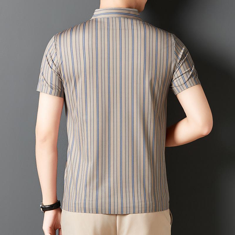 🎊50% OFF TODAY ONLY🎉Men's Summer Striped Wrinkle-free Shirt