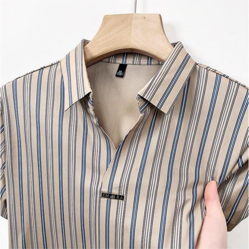 🎊50% OFF TODAY ONLY🎉Men's Summer Striped Wrinkle-free Shirt