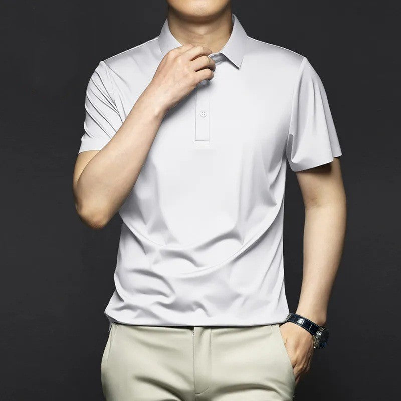 Men’s Trendy Casual Short Sleeve Lapel T-Shirt