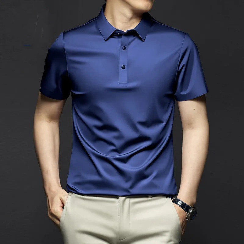 Men’s Trendy Casual Short Sleeve Lapel T-Shirt