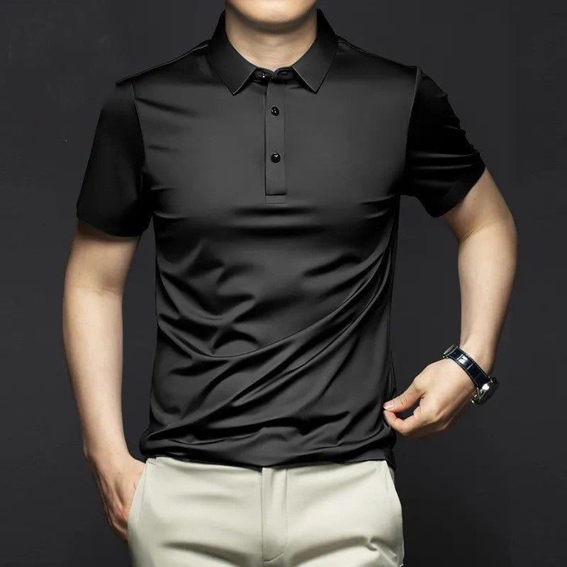 Men’s Trendy Casual Short Sleeve Lapel T-Shirt