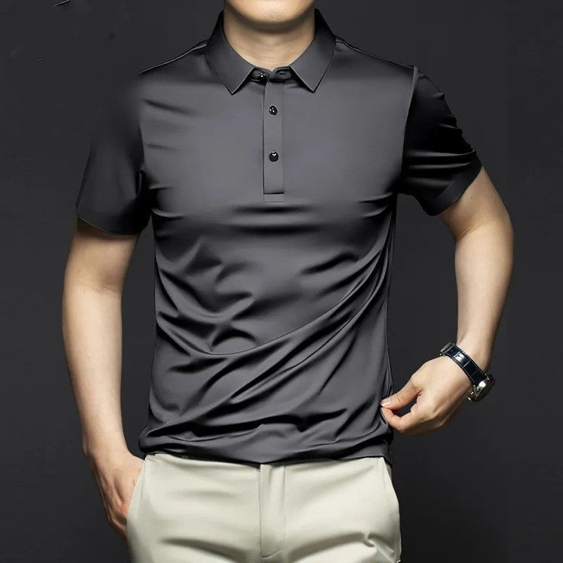 Men’s Trendy Casual Short Sleeve Lapel T-Shirt