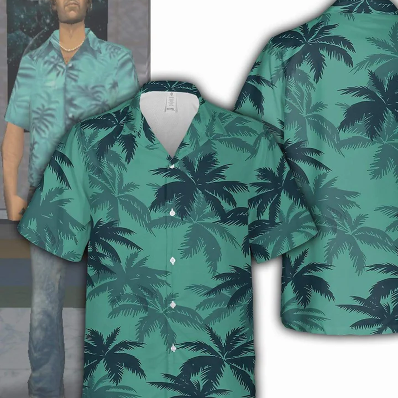 ✨My game shirt 🥰💖Men’s Tropical Print Shirt and Pants