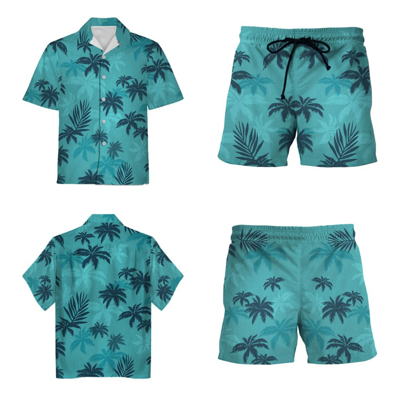 ✨My game shirt 🥰💖Men’s Tropical Print Shirt and Pants
