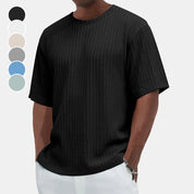 ⏳Limited time 50% OFF💥Men's Casual Versatile Textured Crew Neck T-Shirt