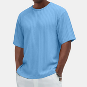 ⏳Limited time 50% OFF💥Men's Casual Versatile Textured Crew Neck T-Shirt