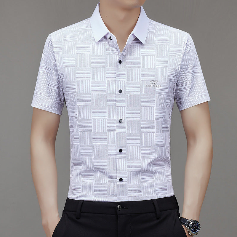 🔥HOT SALE🔥Men's Summer Subtle Pattern Short-Sleeve Shirt