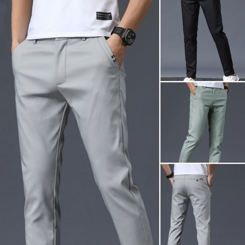 Men's Durable Stretch Straight-Leg Pants
