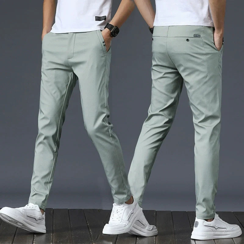 Men's Durable Stretch Straight-Leg Pants
