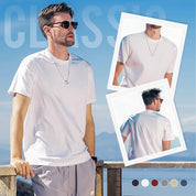🔥Summer Hot Sale👕Classic Round Neck Short Sleeve Cotton T-Shirt