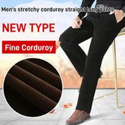 ✨Early Autumn New Arrivals🍁Men's Stretchy Corduroy Straight Long Pants