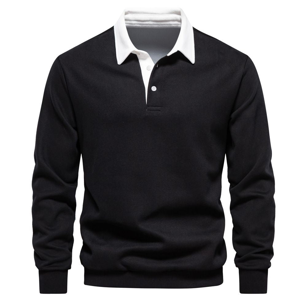 🍁🎁Men's Autumn Casual Long-sleeve Lapel Sweatshirt