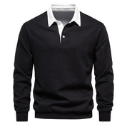 🍁🎁Men's Autumn Casual Long-sleeve Lapel Sweatshirt