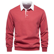 🍁🎁Men's Autumn Casual Long-sleeve Lapel Sweatshirt