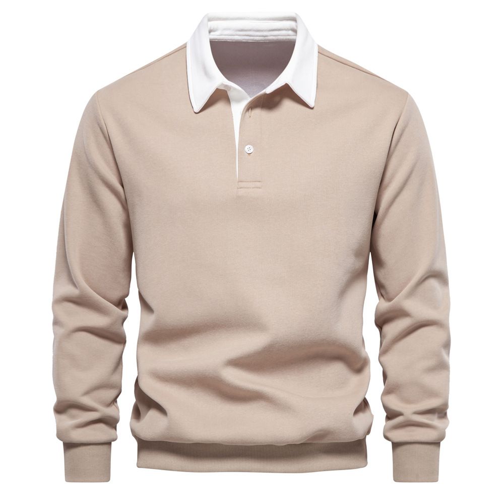 🍁🎁Men's Autumn Casual Long-sleeve Lapel Sweatshirt