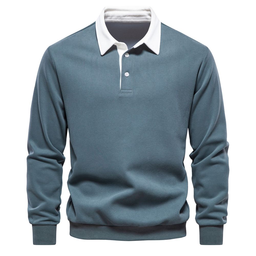 🍁🎁Men's Autumn Casual Long-sleeve Lapel Sweatshirt