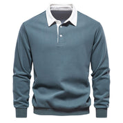 🍁🎁Men's Autumn Casual Long-sleeve Lapel Sweatshirt