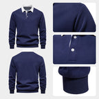 Men's Vintage Style Lapel Knit Shirt