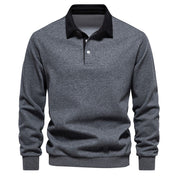 🍁🎁Men's Autumn Casual Long-sleeve Lapel Sweatshirt